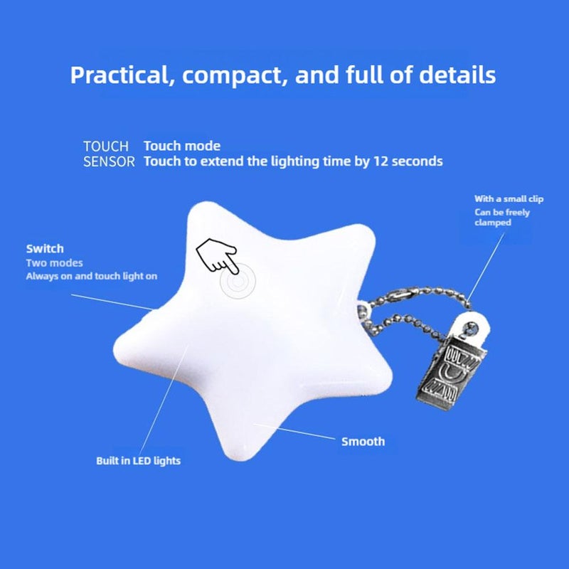 Purse Light Handbag Light, Five-Pointed Star Bag Lights Touch Sensor Lights Best Gifts for Women Girls Valentines Day - Image 4